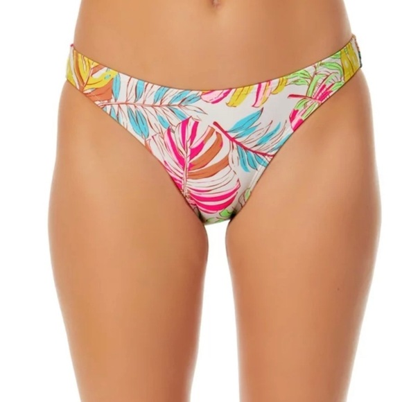 NWT NO BOUNDARIES COLORFUL PRINT BIKINI BOTTOMS - Picture 1 of 5